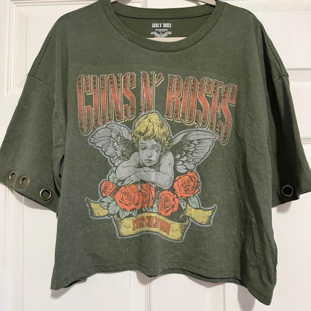 Guns n roses cropped tee